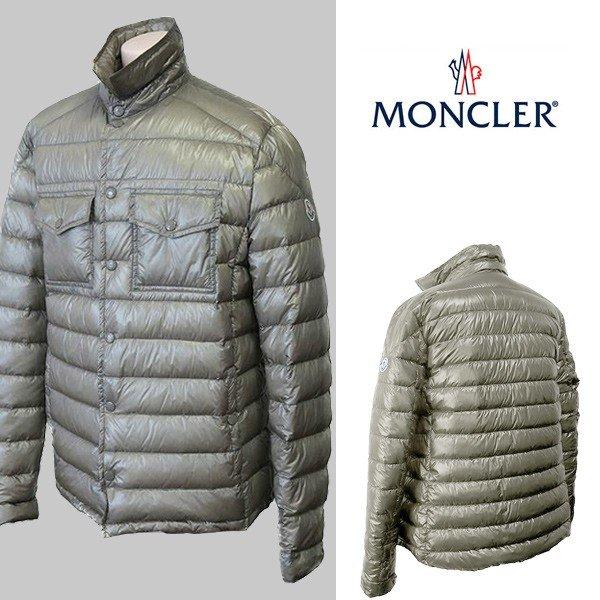 MONCLER(モンクレール) フェザー ダウンジャケット メンズ コート ネイビー カーキベージュ 軽量 53029 :bmonc02:ブランド・宝石のプリマローズ - 通販ショッピング