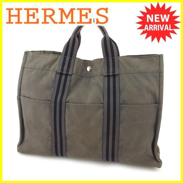 エルメス Hermes バッグ トートバッグ フールトゥ トートMM グレー 灰色 ブラック レディース メンズ 中古 Bag :T5887:BRAND DEPOT - 通販ショッピング