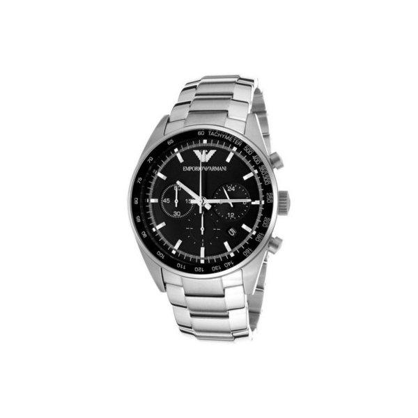 珍しい感じ差し上げ エンポリオアルマーニ EMPORIO ARMANI 腕時計 メンズ AR5980 ブラックダイアル スポーツ クロノグラフ