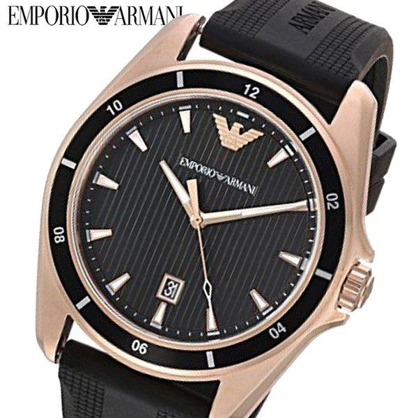 あすつく エンポリオ アルマーニ EMPORIO ARMANI 腕時計 メンズ AR11101 シグマ ブラック×ピンクゴールド 通販