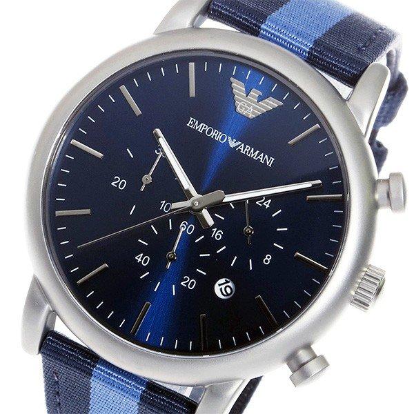エンポリオ アルマーニ ARMANI クロノ クオーツ メンズ 腕時計 AR1949 ブルー :522280:SamYahoo!店 - 通販ショッピング