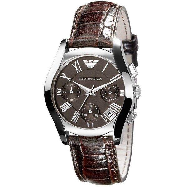 エンポリオ アルマーニ EMPORIO ARMANI 腕時計 クロノグラフ AR0672 レディース ブラウン レザー 通販