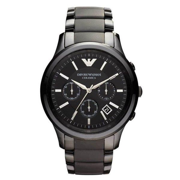 エンポリオ アルマーニ EMPORIO ARMANI 腕時計 メンズ AR1452 ブラックダイアル セラミカ クロノグラフ 通販