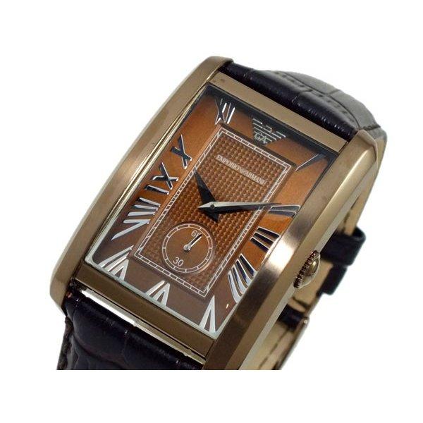 エンポリオ アルマーニ EMPORIO ARMANI 腕時計 メンズ AR1606 ブラウン