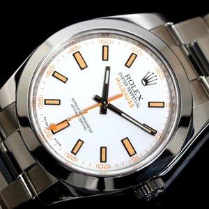ロレックス ROLEX ミルガウス 116400 自動巻き ホワイト ルーレット メンズ 腕時計 通販