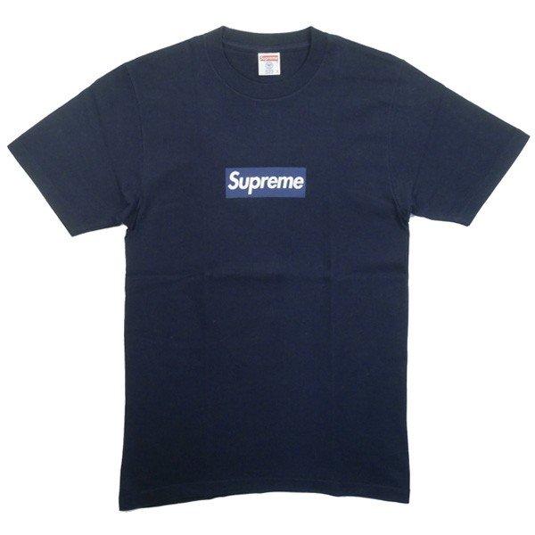 シュプリーム SUPREME ×New York Yankees×47 Brand 15SS Box Logo Tee BOXロゴTシャツ 紺白 非常に良い 通販