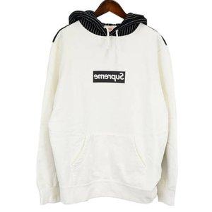 SUPREME(シュプリーム)14SS ×COMME DES GARCONS SHIRT Box Logo Pullover コムデギャルソン ミラーボックスロゴパーカー　ホワイト　ブラック 通販 ショッピング