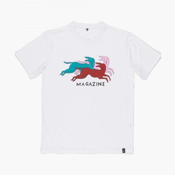 バイ パラ Tシャツ ドッグ マガジン ホワイト / BY ...