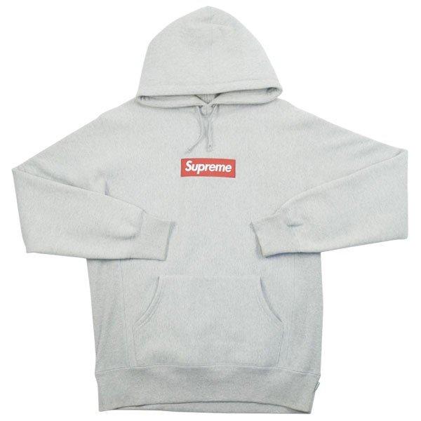 シュプリーム SUPREME Box Logo Pullover BOXロゴスウェットパーカー 灰 良い 通販