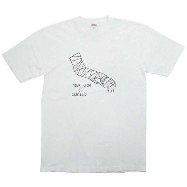 シュプリーム SUPREME ×Neck Face Your Mom is Crippled Tee Tシャツ 白 良い品 通販