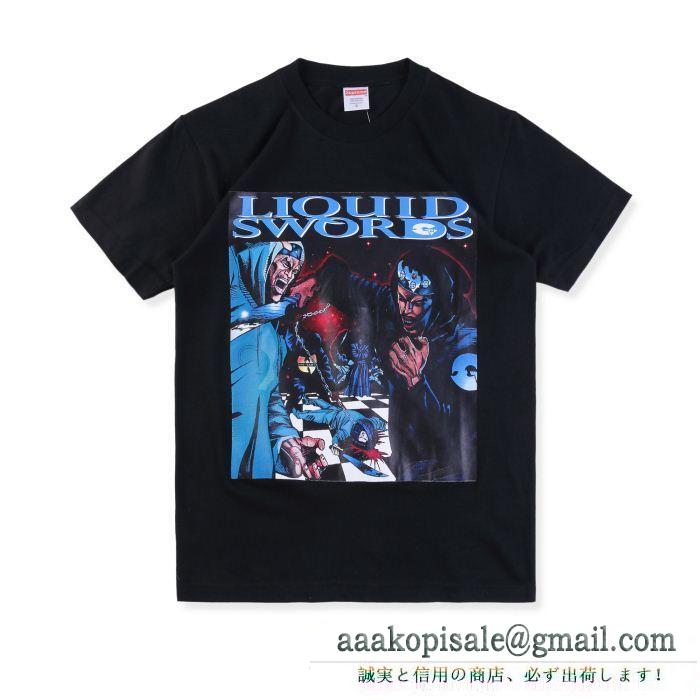 原宿スタイル supreme 18fw liquid swords tee 2018新品セール tシャツ/半袖 4色選択可 新色登場