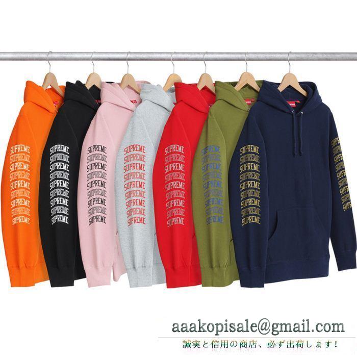 オシャレに欠かせない！ supreme sleeve arc hooded sweatshirt 多色選択可 パーカー 高評価人気品