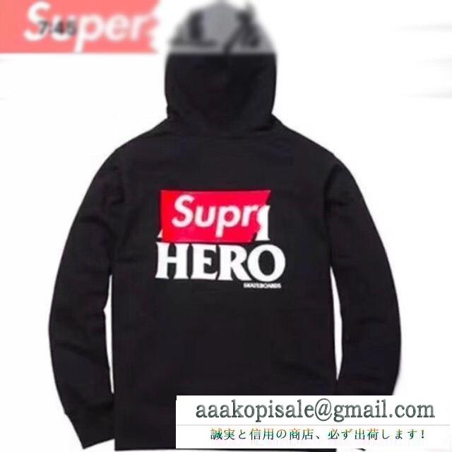 2018人気度高めの新作 シュプリーム カッコイイ supreme anti hero zip up sweatshirt パーカー 高評価！