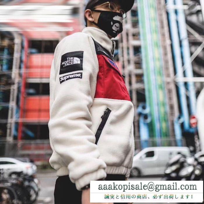 シュプリーム supreme ブルゾン 2色可選 supreme 18fw tnf fleece jacket 気に入った商品