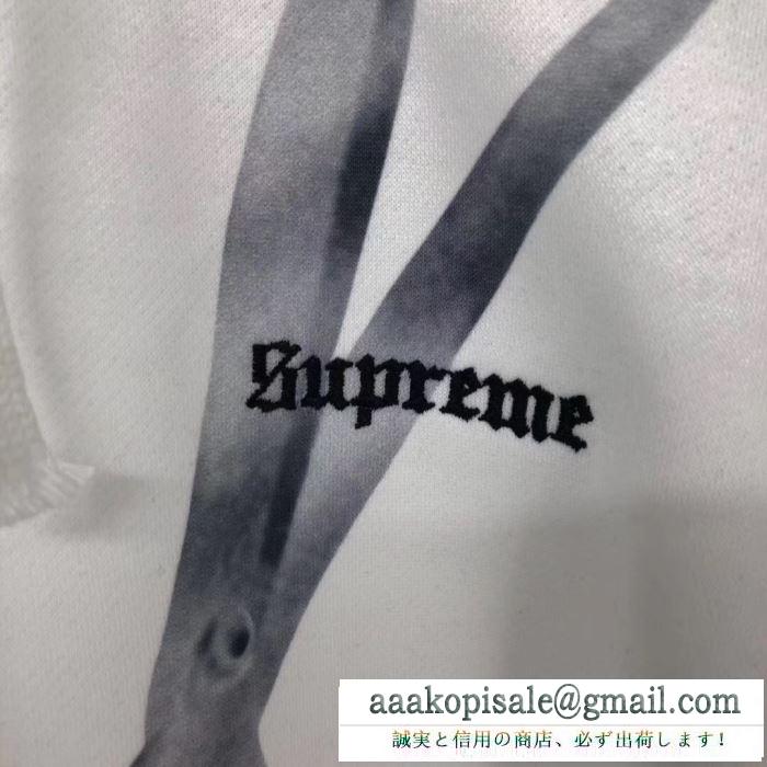 2019限定 超レア supreme clippers hooded sweatshirt 19ss 2色可選 パーカー抜け感や着心地重視