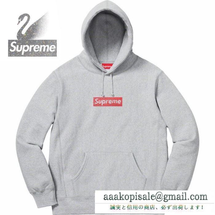 大人買い必須なこの春夏 4色可選 パーカー 新作速乾超軽量 supreme swarovski box logo hoodie