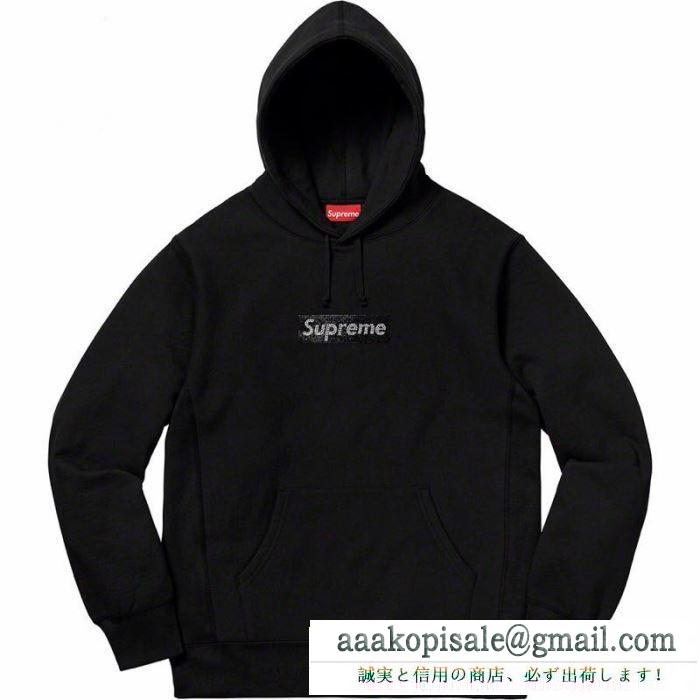 大人買い必須なこの春夏 4色可選 パーカー 新作速乾超軽量 supreme swarovski box logo hoodie