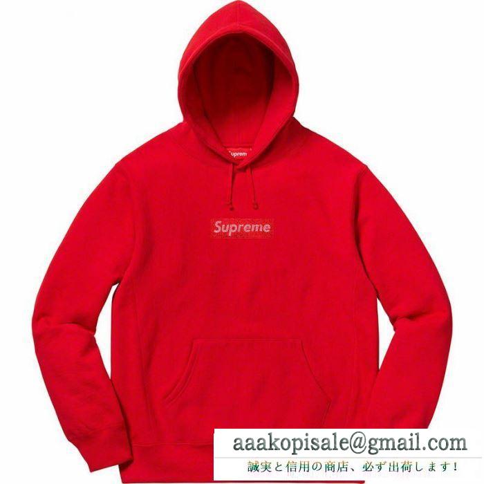 大人買い必須なこの春夏 4色可選 パーカー 新作速乾超軽量 supreme swarovski box logo hoodie