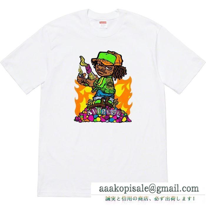 Tシャツ/半袖 唯一無二の存 2色可選 たくさん歩く日にも大活躍 supreme 19ss molotov kid tee