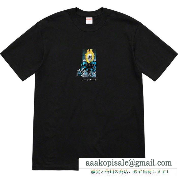 魅力がたっぷり 19新作 tシャツ/半袖 3色可選 supreme 19ss ghost rider tee 元気な印象のコーデ