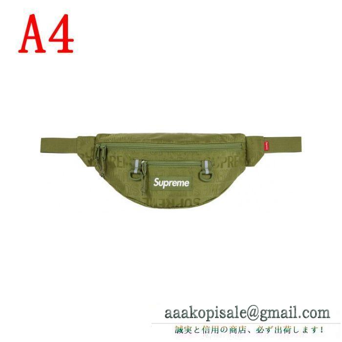 お目立ち度の高い新品 supreme waist bag 19ss 4色可選 暑い今こそ活躍させたい！