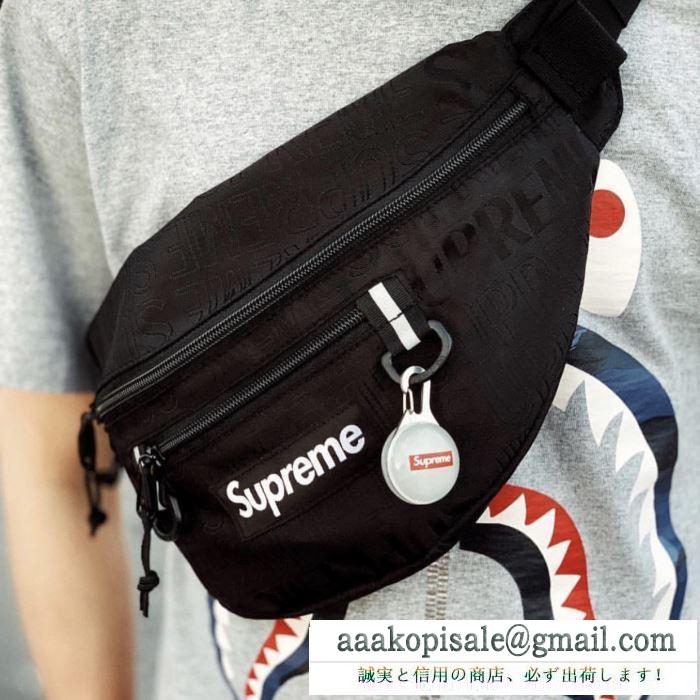 お目立ち度の高い新品 supreme waist bag 19ss 4色可選 暑い今こそ活躍させたい！