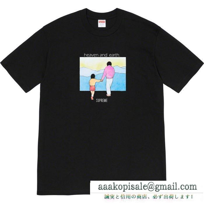 2020SS新作 2色可選カジュアルにも着こなせる supreme 19fw heaven and earth tee シュプリーム supreme tシャツ/半袖