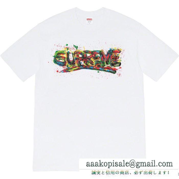 爽やかなコーデにぴったり  多色可選 半袖Tシャツ 通勤向けのコーデにもシュプリーム SUPREME