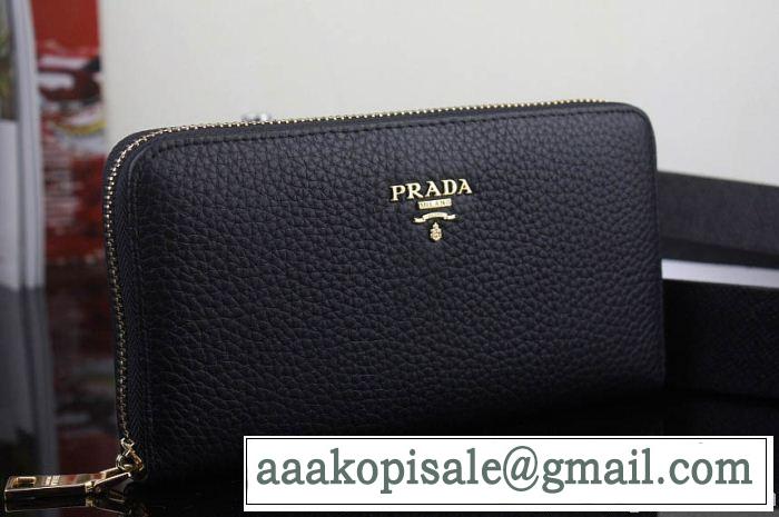 上質 2014 prada プラダース長財布