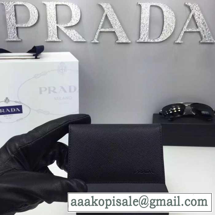 格安　秋冬 PRADA プラダ カード入れ付 小銭入れ　収納できる財布 6色可選