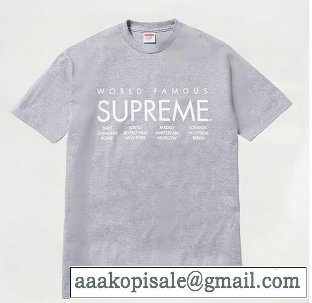 重宝するアイテム Supreme シュプリーム インターナショナル 伸縮性も抜群なＴシャツ  グレー .