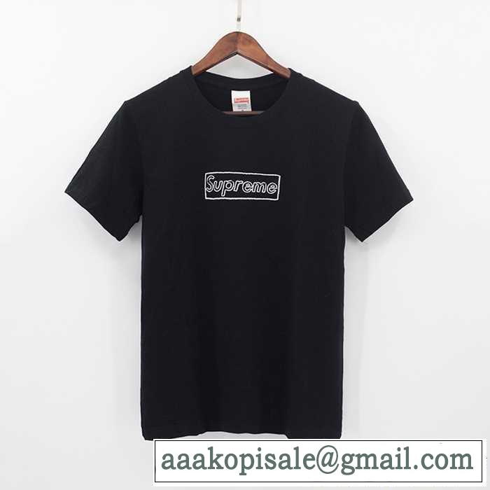 半袖Tシャツ 2色可選 SUPREME×KAWS BOX LOGO モデル大絶賛♪ 17SS 