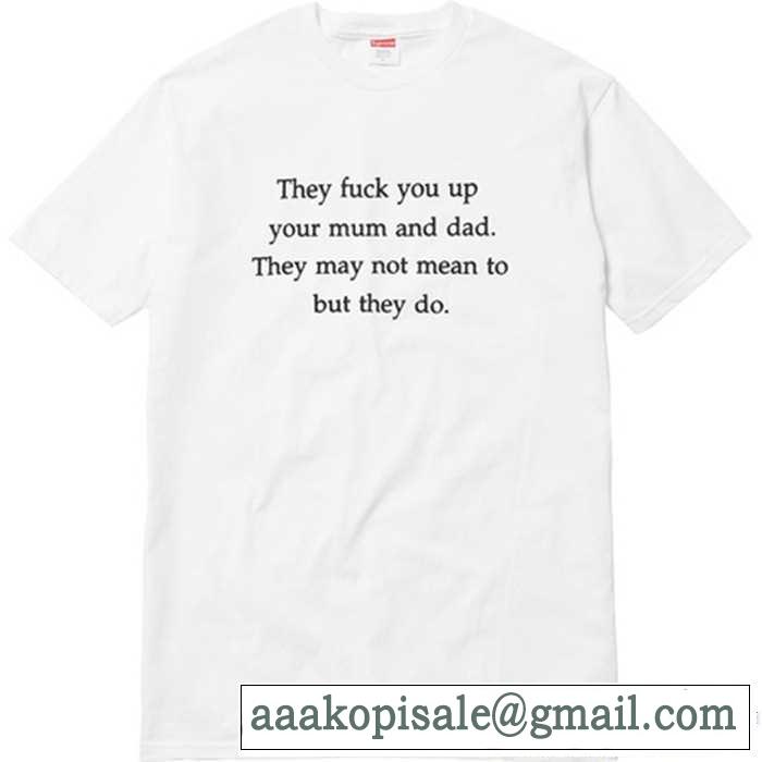 supreme fuck you up tee 目玉商品  2色可選 クールビズ 17春夏 半袖Tシャツ