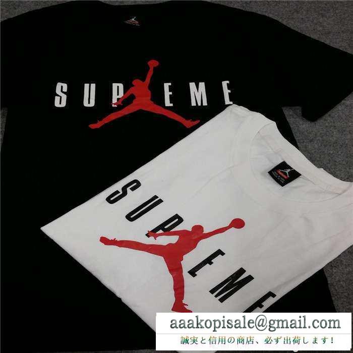 大好評 2015 supreme x air jordan 半袖tシャツ 2色可選