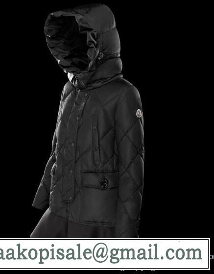 可愛いモンクレールレディースダウンジャケットヴァロゲッテMONCLER VAULOGETTE ダウンアウター裾