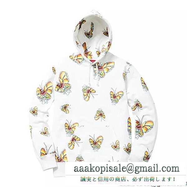 Supreme 16ss gonz butterfly hooded sweatshirt パーカー 男女兼用