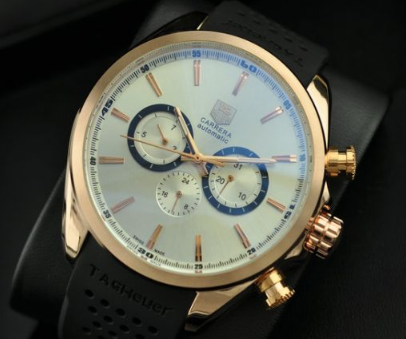 耐久性の高い　TAG HEUER-タグホイヤーメンズ腕時計 ゴールド ケース 自動巻き　6針 日付表示 4620mm