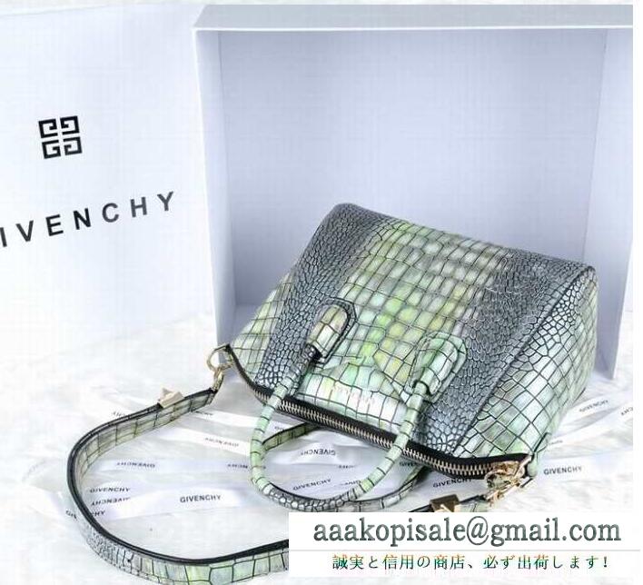 大人可愛いジバンシィ、Givenchyの海外販売のワニ皮女性ショルダーバッグ