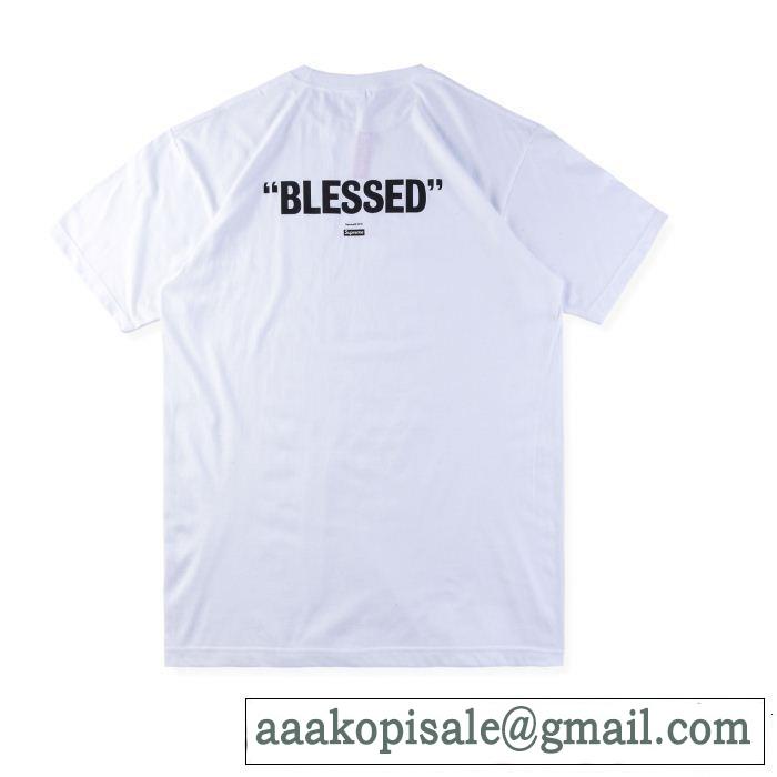 SUPREME シュプリーム 2色可選 Supreme blessed dvd tee 18FW 定番品質保証 今季爆発的な人気 半袖Tシャツ