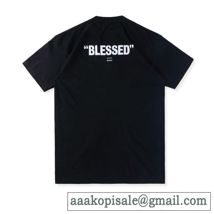 SUPREME シュプリーム 2色可選 Supreme blessed dvd tee 18FW 定番品質保証 今季爆発的な人気 半袖Tシャツ