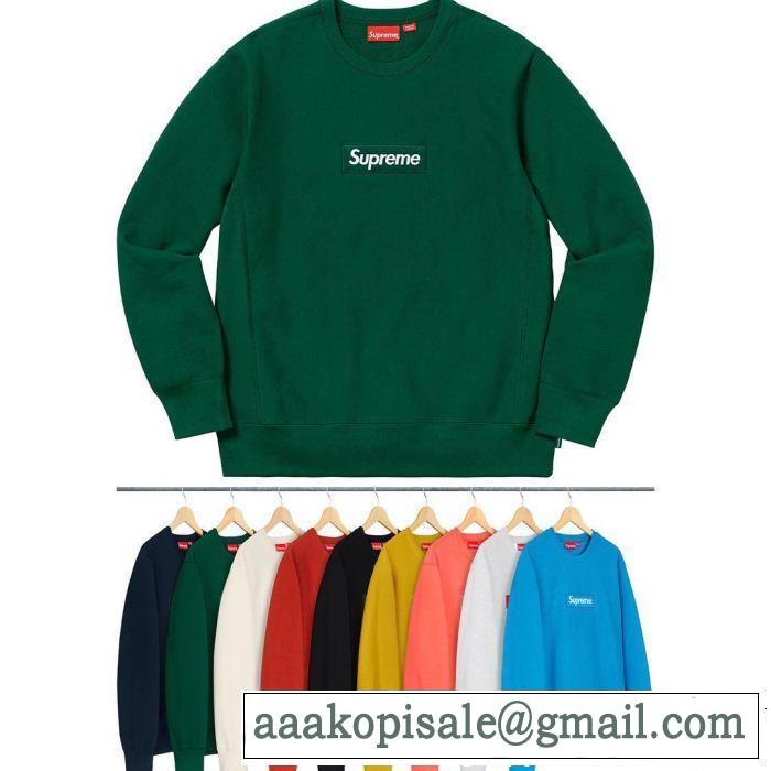 Supreme box logo crewneck  シュプリーム SUPREME 秋の定番 多色可選 2018年人気満々のブランド