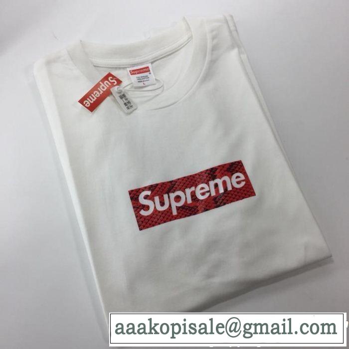 3色可選 【2019年】夏のファッション オシャレ上級者に シュプリーム SUPREME 半袖Tシャツ