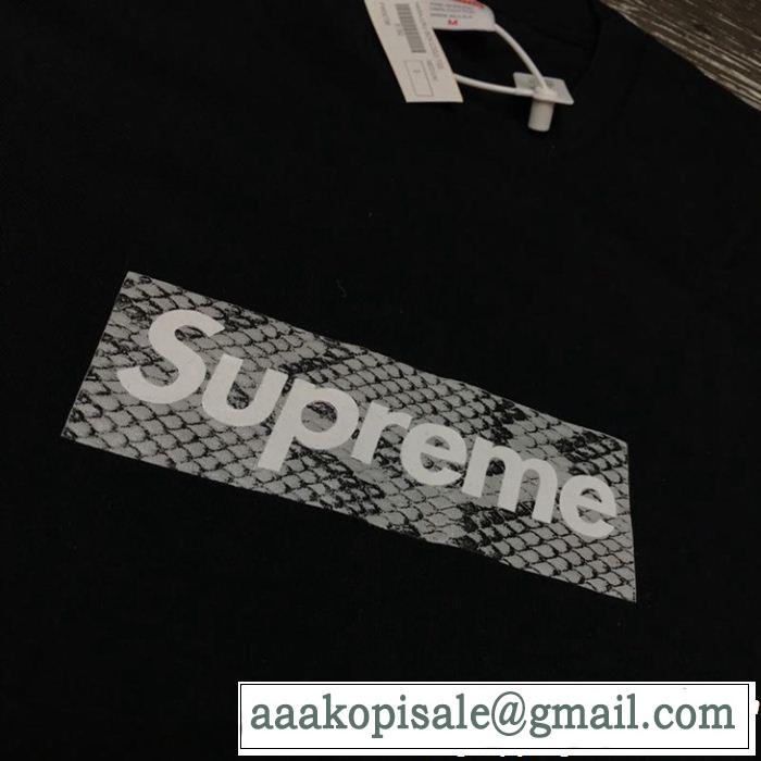 3色可選 【2019年】夏のファッション オシャレ上級者に シュプリーム SUPREME 半袖Tシャツ