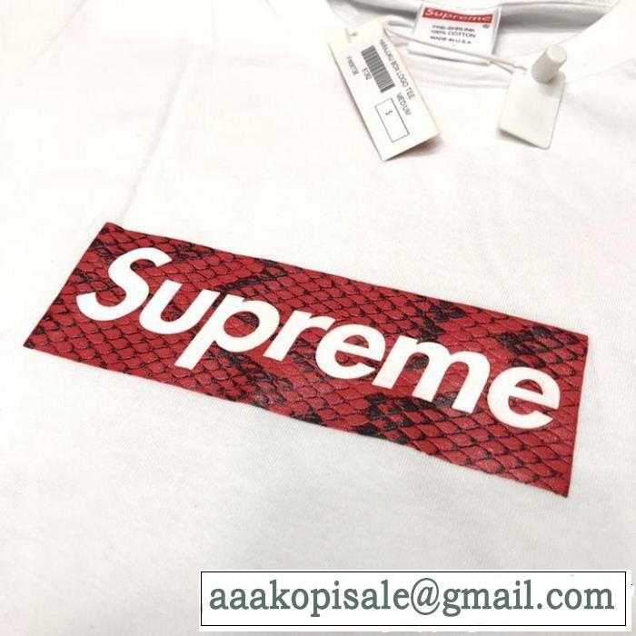 3色可選 【2019年】夏のファッション オシャレ上級者に シュプリーム SUPREME 半袖Tシャツ