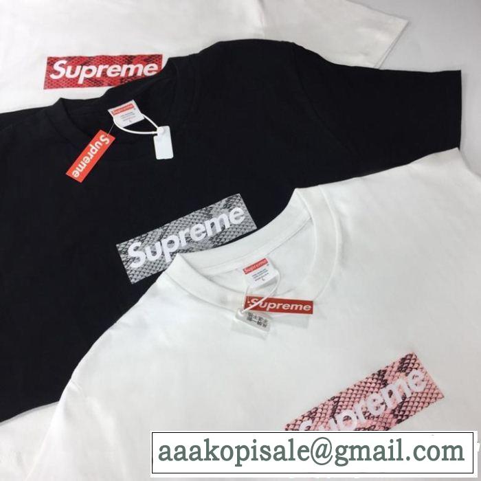 3色可選 【2019年】夏のファッション オシャレ上級者に シュプリーム SUPREME 半袖Tシャツ