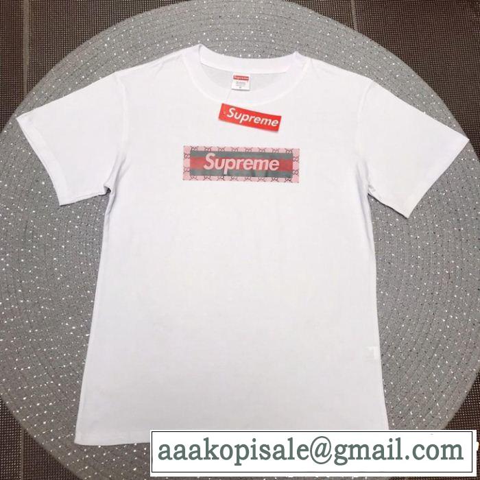 2019SSのトレンド商品 おしゃれデザインも大人気 シュプリーム SUPREME 半袖Tシャツ 3色可選