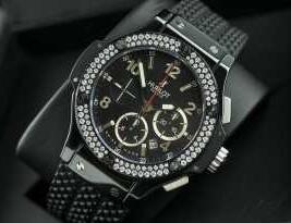 ウブロ時計 ビックバン スティール ダイヤモンド HUBLOT 301SX1170RX1104 ブラック メンズ 腕時計_ウブロ Hublot_ブランド コピー 激安(日本最大級)