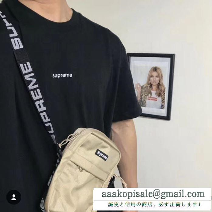 大人のセンスを感じさせるSUPREMEシュプリームＴシャツコピー 男女兼用半袖tシャツ 無地 ブラック ホワイト2色 