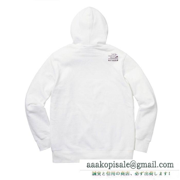 今も定番！SUPREMEシュプリーム×THE north face 18ss metallic logo hooded sweatshirtフード付きパーカーコピーブラック、ホワイト 