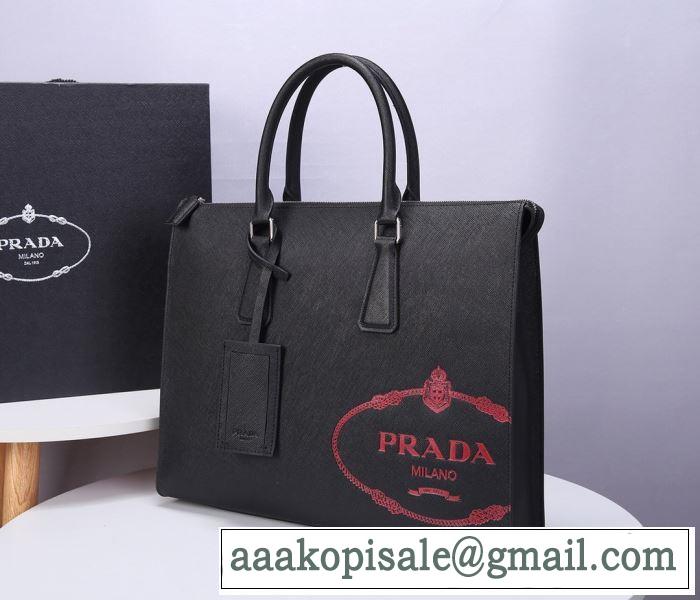 プラダ手頃価格でカブり知らず  PRADA 通勤通学どちらでも使え ハンドバッグ